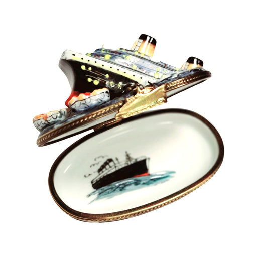 Sinking Titanic Limoges Box for Collectors Porcelain Limoges boat French Trinket Box