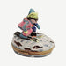 Skiing Adventure Limoges Box for Sports Enthusiasts Porcelain Limoges xmas sports French Trinket Box