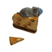 Sleeping Mouse Limoges Box for Cheese Lovers Porcelain Limoges mouse food French Trinket Box
