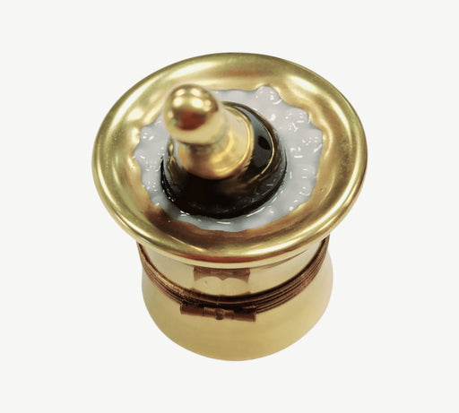 Small Champagne Elegance Box for Celebrations Porcelain Limoges Wine French Trinket Box