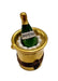 Small Gold Champagne on Ice Limoges Box Porcelain Figurine-Wine-CH29175