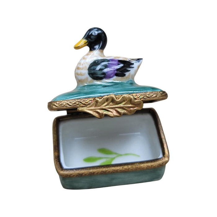 Mallard Duck Limoges Box for Home Decor Porcelain Limoges bird limoges boxes French Trinket Box