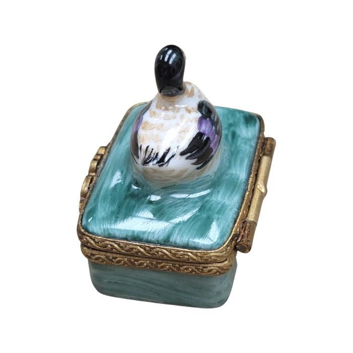 Mallard Duck Limoges Box for Home Decor Porcelain Limoges bird limoges boxes French Trinket Box