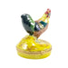 Small Rooster Limoges Box for Bird Lovers Porcelain Limoges farm birds French Trinket Box