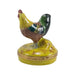 Small Rooster Limoges Box for Bird Lovers Porcelain Limoges farm birds French Trinket Box