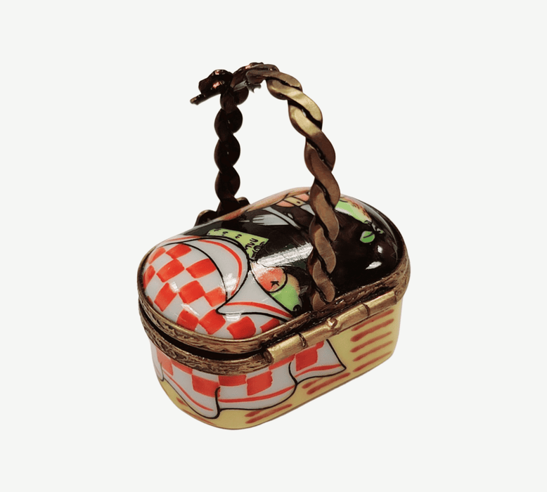 Small Vintage Picnic Basket-home food-CH1R298