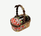 Small Vintage Picnic Basket-home food-CH1R298
