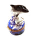 Smaller Dolphin - Retired Rare Limoges Box Porcelain Figurine-fish ocean beach LIMOGES BOXES-CH1R208C