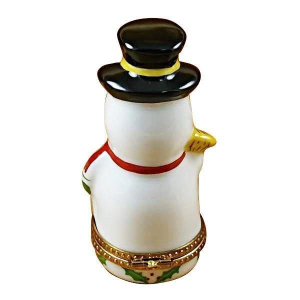 Snowman Limoges Box for Holiday Gifting Porcelain Limoges snowman French Trinket Box