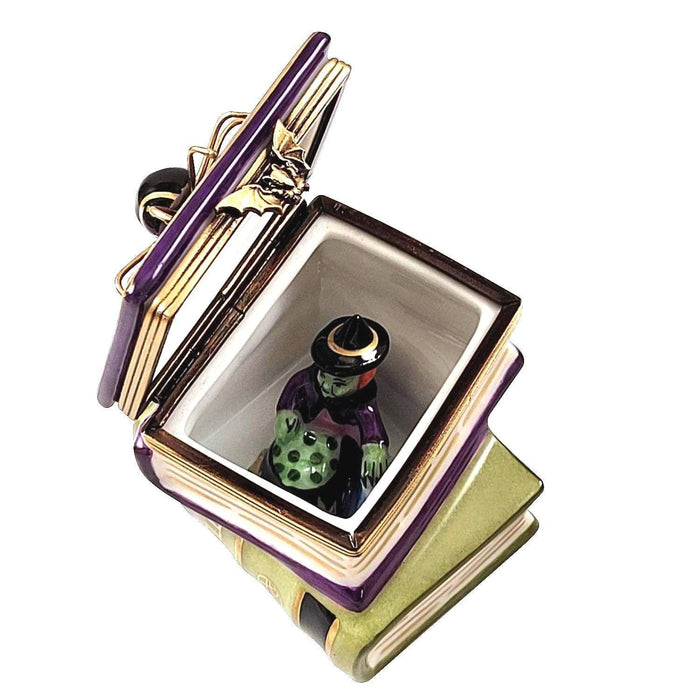 Spell Books for Witch Collectors Porcelain Limoges halloween French Trinket Box