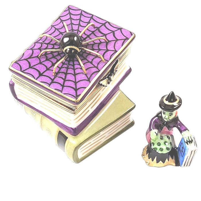 Spell Books for Witch Collectors Porcelain Limoges halloween French Trinket Box