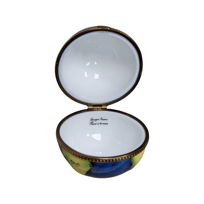 Spinning World Globe for Collectors Porcelain Limoges LIMOGES BOXES travel French Trinket Box