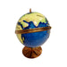 Spinning World Globe for Collectors Porcelain Limoges LIMOGES BOXES travel French Trinket Box
