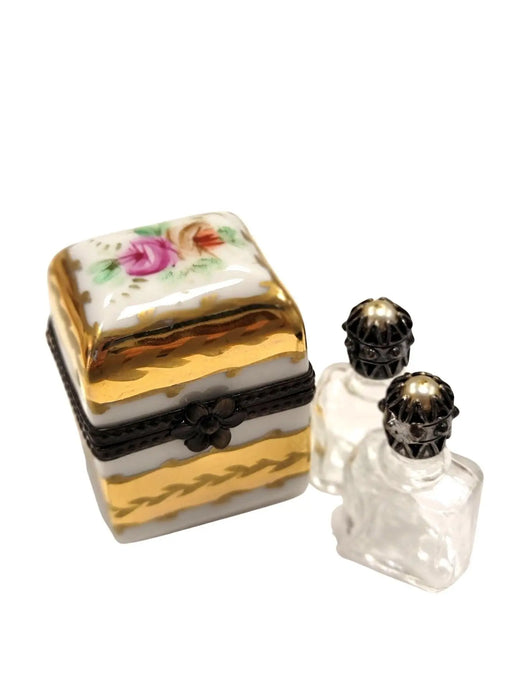 Exquisite Limoges Trinket Box for Collectors Porcelain Limoges Perfume French Trinket Box