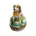 St Bernard Dog Limoges Box for Dog Lovers Porcelain Limoges dog limoges boxes French Trinket Box