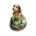 St Bernard Dog Limoges Box for Dog Lovers Porcelain Limoges dog limoges boxes French Trinket Box