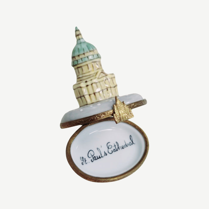 St Paul's Cathedral Limoges Box for Collectors Porcelain Limoges Travel monuments christian French Trinket Box