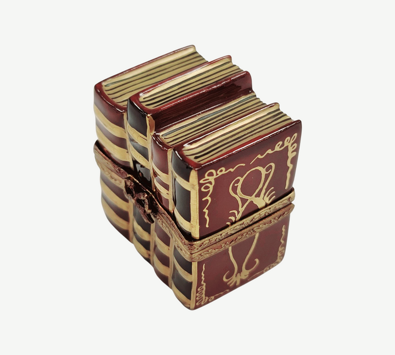 Stack of Poems Limoges Box for Book Lovers Porcelain Limoges Graduation professional book books French Trinket Box