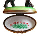 Standing Black Labrador Figurine for Dog Lovers Porcelain Limoges dog French Trinket Box