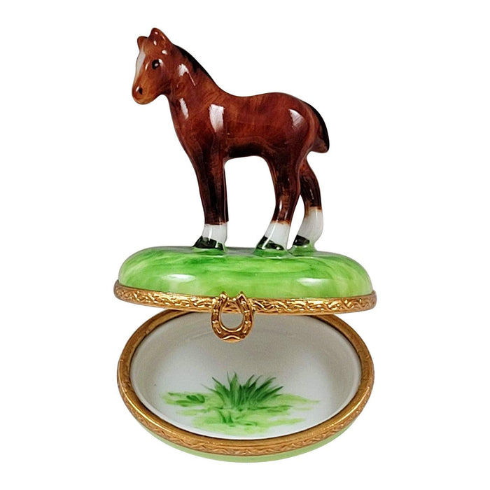 Mini Horse Limoges Box for Equestrian Enthusiasts Porcelain Limoges horse French Trinket Box