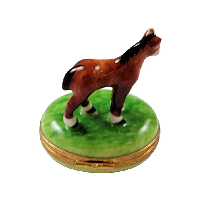 Mini Horse Limoges Box for Equestrian Enthusiasts Porcelain Limoges horse French Trinket Box