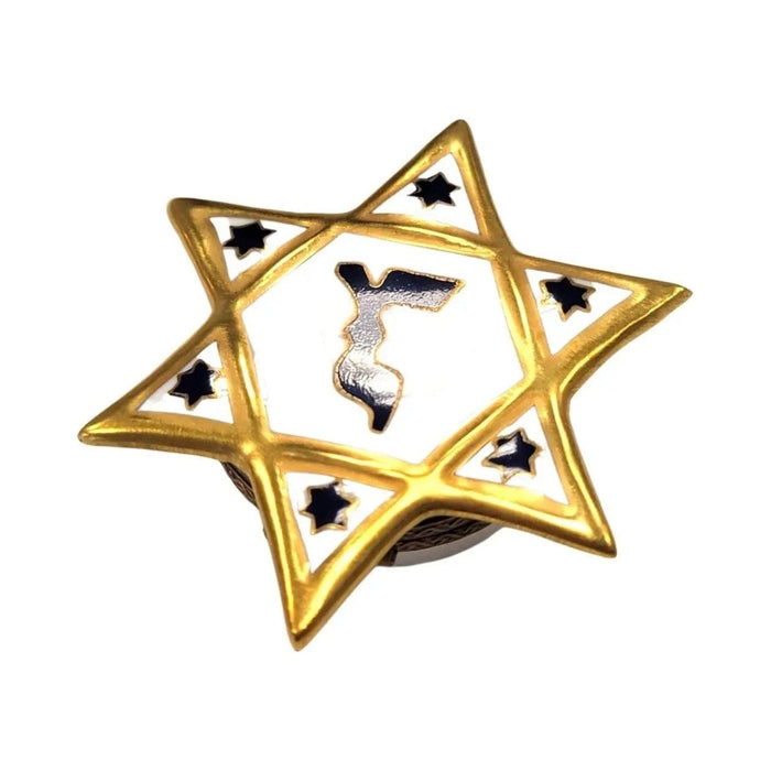 Hand-painted Star of David for Jewish Limoges box, French artistry for lovers of fine art