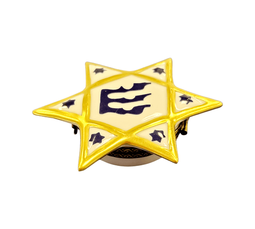Star of David Limoges Box for Elegant Gifting Porcelain Limoges jewish French Trinket Box