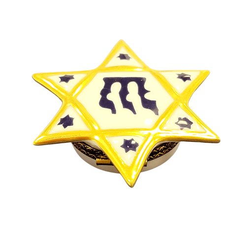 Star of David Limoges Box for Elegant Gifting Porcelain Limoges jewish French Trinket Box