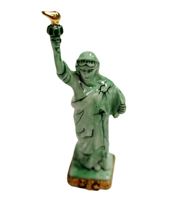 Statue Of Liberty Limoges Box For Collectors Porcelain Limoges monuments united states French Trinket Box