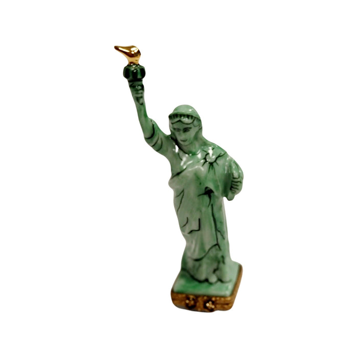 Statue Of Liberty Limoges Box For Collectors Porcelain Limoges monuments united states French Trinket Box