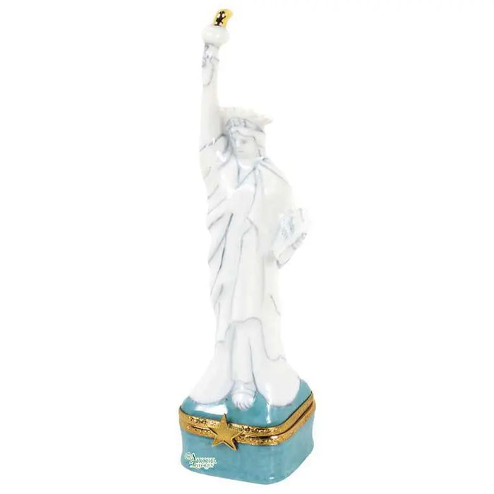 Statue Of Liberty Limoges Box For Collectors Porcelain Limoges monuments united states French Trinket Box