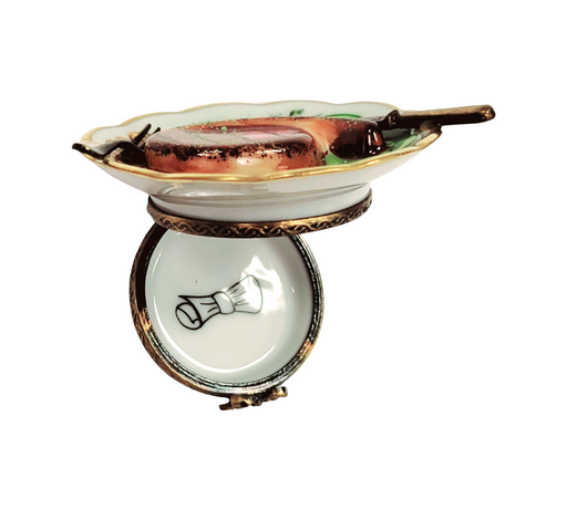 Steak Dinner Limoges Box for Food Lovers Porcelain Limoges Food French Trinket Box