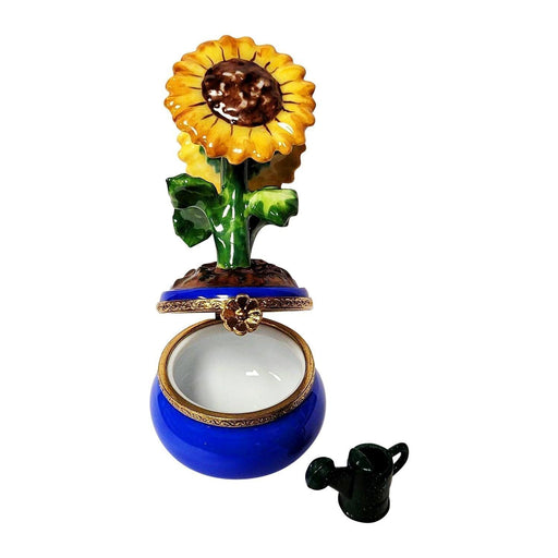 Sunflower Limoges Box for Garden Lovers Porcelain Limoges flowers French Trinket Box