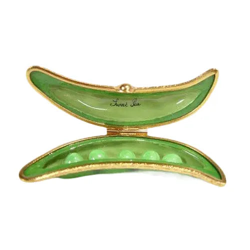 Sweet Pea Limoges Box for Art Lovers Porcelain Limoges vegetables French Trinket Box