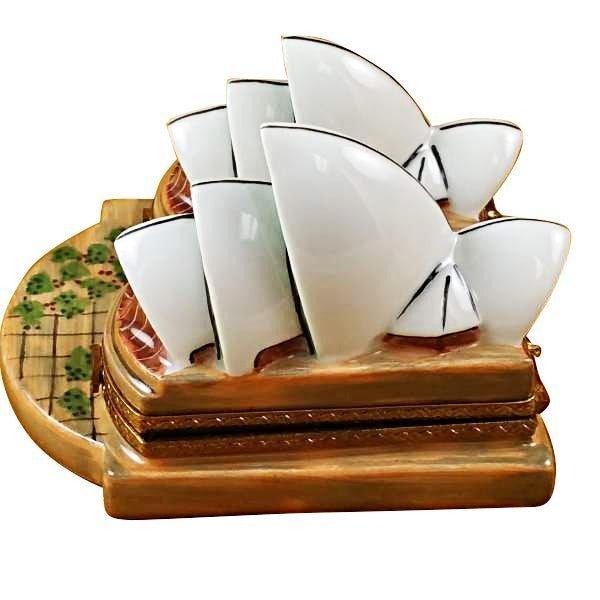 Sydney Opera House Limoges Box for Art Lovers Porcelain Limoges world travel music French Trinket Box