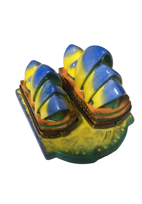 Sydney Opera House Limoges Box for Art Lovers Porcelain Limoges world travel music French Trinket Box