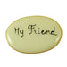 Two tiny hand-painted porcelain My Friend filler tablets to tuck inside a Limoges box