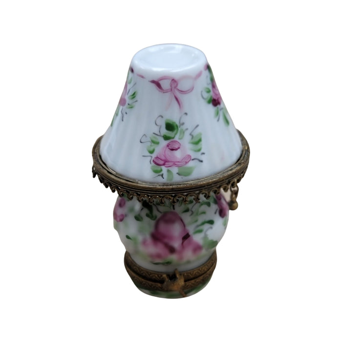 Table Lamp Flower Shade Limoges Box Porcelain Figurine-furniture home LIMOGES BOXES-CH6D168