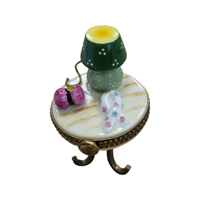 Table Lamp Yarn Table Limoges Box Porcelain Figurine-furniture home LIMOGES BOXES mother women-CH6D248