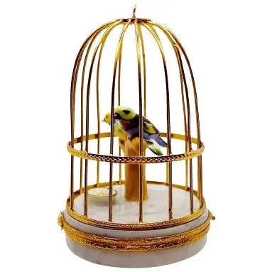 Tanagers In Cage Limoges Box for Bird Lovers Porcelain Limoges bird birds French Trinket Box