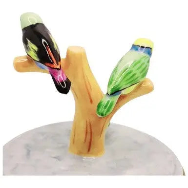 Tanagers In Cage Limoges Box for Bird Lovers Porcelain Limoges bird birds French Trinket Box
