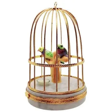 Tanagers In Cage Limoges Box for Bird Lovers Porcelain Limoges bird birds French Trinket Box