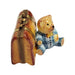 Teddy Bear Adventure Box for Kids Porcelain Limoges Teddy French Trinket Box