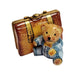 Teddy Bear Adventure Box for Kids Porcelain Limoges Teddy French Trinket Box