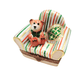 Teddy Bear Armchair Limoges Box for Home Decor Porcelain Limoges Teddy furniture French Trinket Box