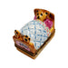 Teddy Bear Bedtime Delight Porcelain Limoges Teddy French Trinket Box