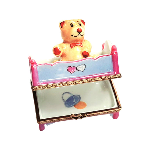 Teddy Bear Limoges Box for Collectors Porcelain Limoges Teddy French Trinket Box
