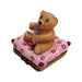 Teddy Bear Keepsake Box for Children Porcelain Limoges Teddy French Trinket Box