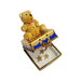 Teddy Bear Gift Box for Children Porcelain Limoges Teddy French Trinket Box