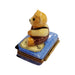 Teddy Bear Treasure Box for Children Porcelain Limoges Teddy French Trinket Box